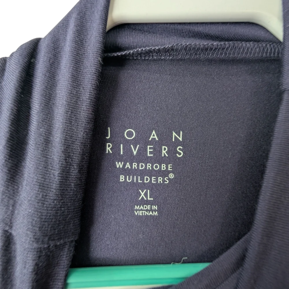 JOAN RIVERS WOMEN'S TWILIGHT WARDROBE BUILDERS BUTTERSOFT FUNNEL NECK SIZE XL - Picture 4 of 7